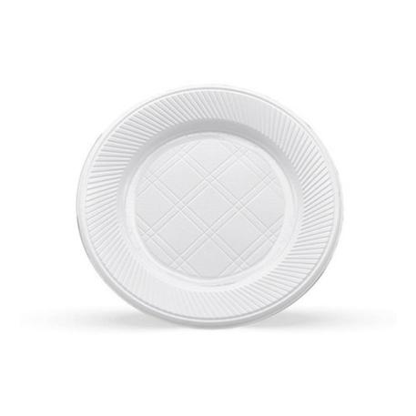 PLATO PLAST. 17 CM BLANCO X100