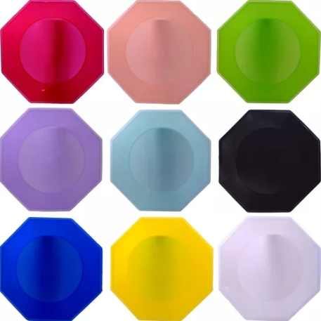 PLATO OCTOG. COLOR 17 CM X10