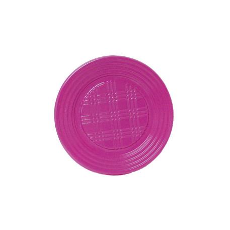 PLATO PLASTICO 17 CM FUCSIA X100