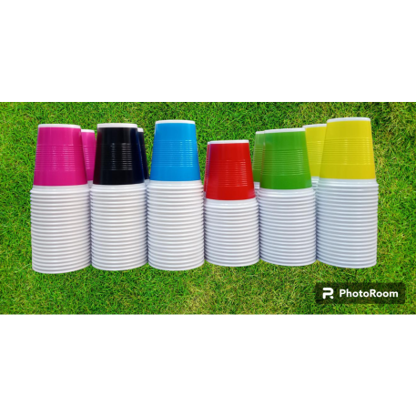 VASO PLASTICO 180 CC. ROSA X 100