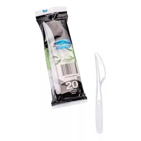 CUCHILLO TRANSPARENTE X 20