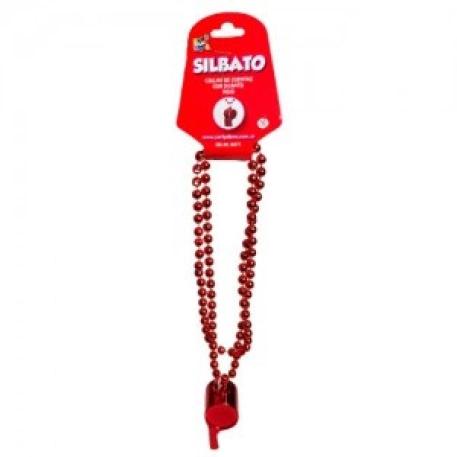 COLLAR CON SILBATO ROJO 80CM