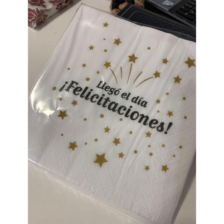 SERVILLETA 33X33X20 LLEGO EL DIA