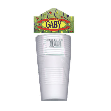 VASO 220CC BLANCO X10