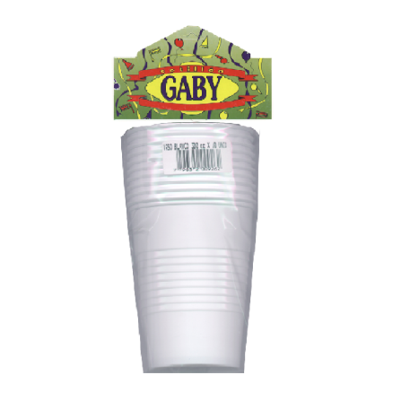 VASO 300CC BLANCO X10