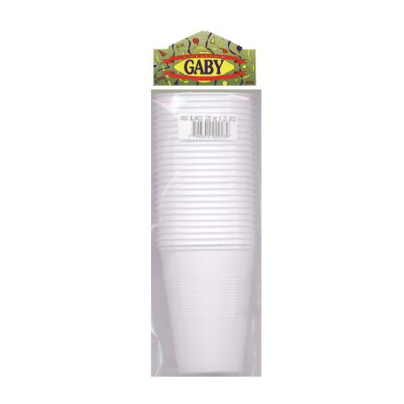 VASO 220CC BLANCO X25